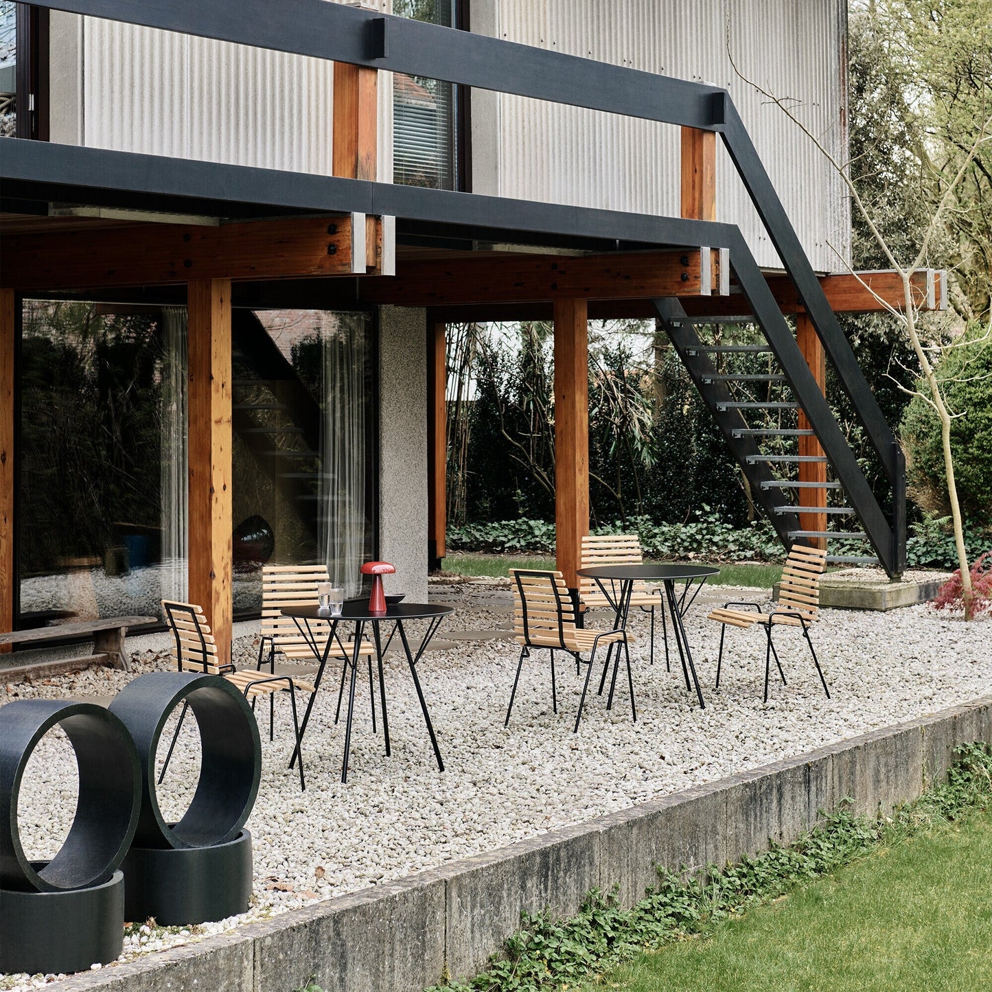 Royal Festival Hall RD4 Terrasse Stuhl Weiß