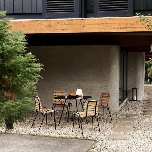 Royal Festival Hall RD6 Terrassentisch Schwarz