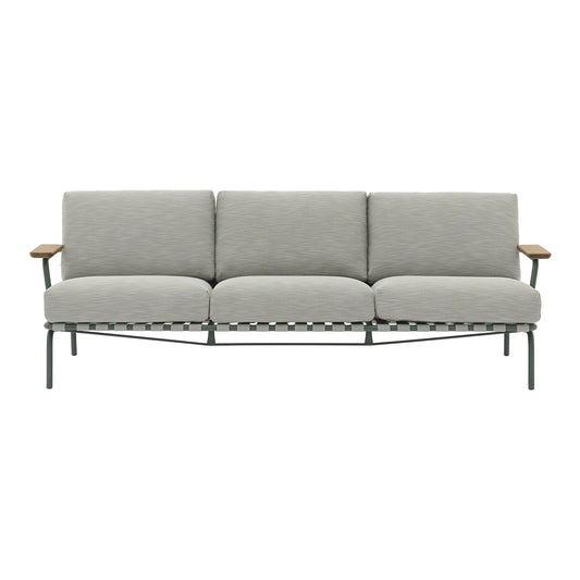 Settle Outdoor 3-Sitzer Sofa Dunkelgrün