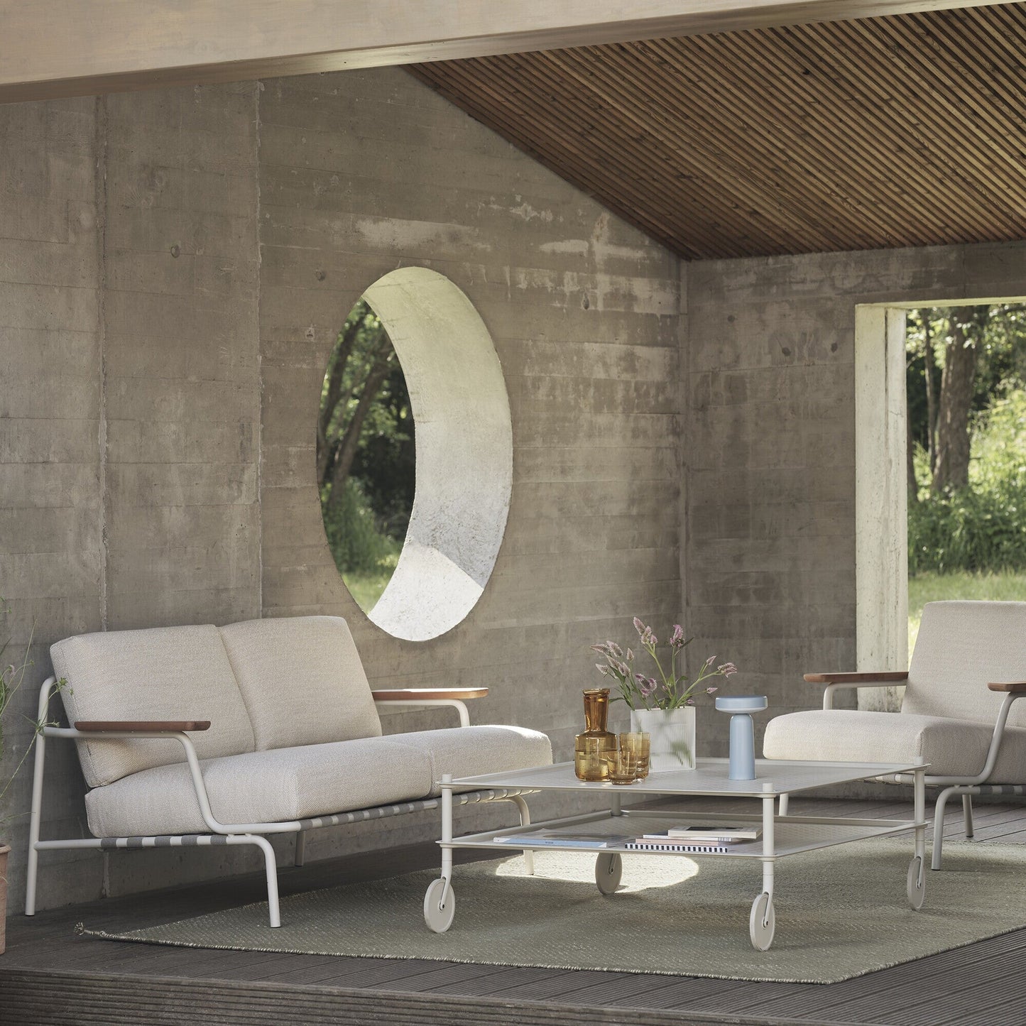 Settle Outdoor 2-Sitzer Sofa Taupe