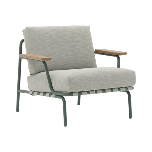 Settle Outdoor Lounge Chair Dunkelgrün