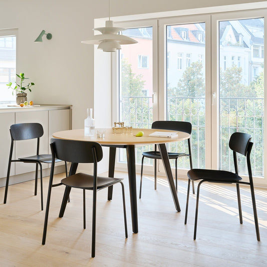 S 243 Stuhl Monochrom Schwarz