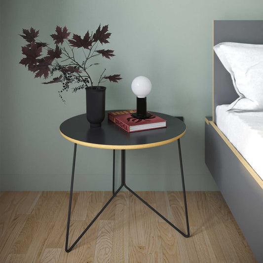 Miro Beistelltisch niedrig Schwarz