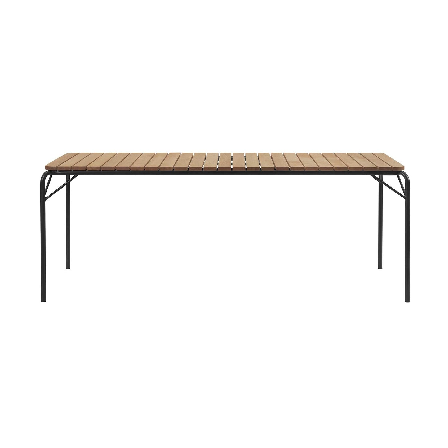 Vig Gartentisch Holz 90x200cm Schwarz