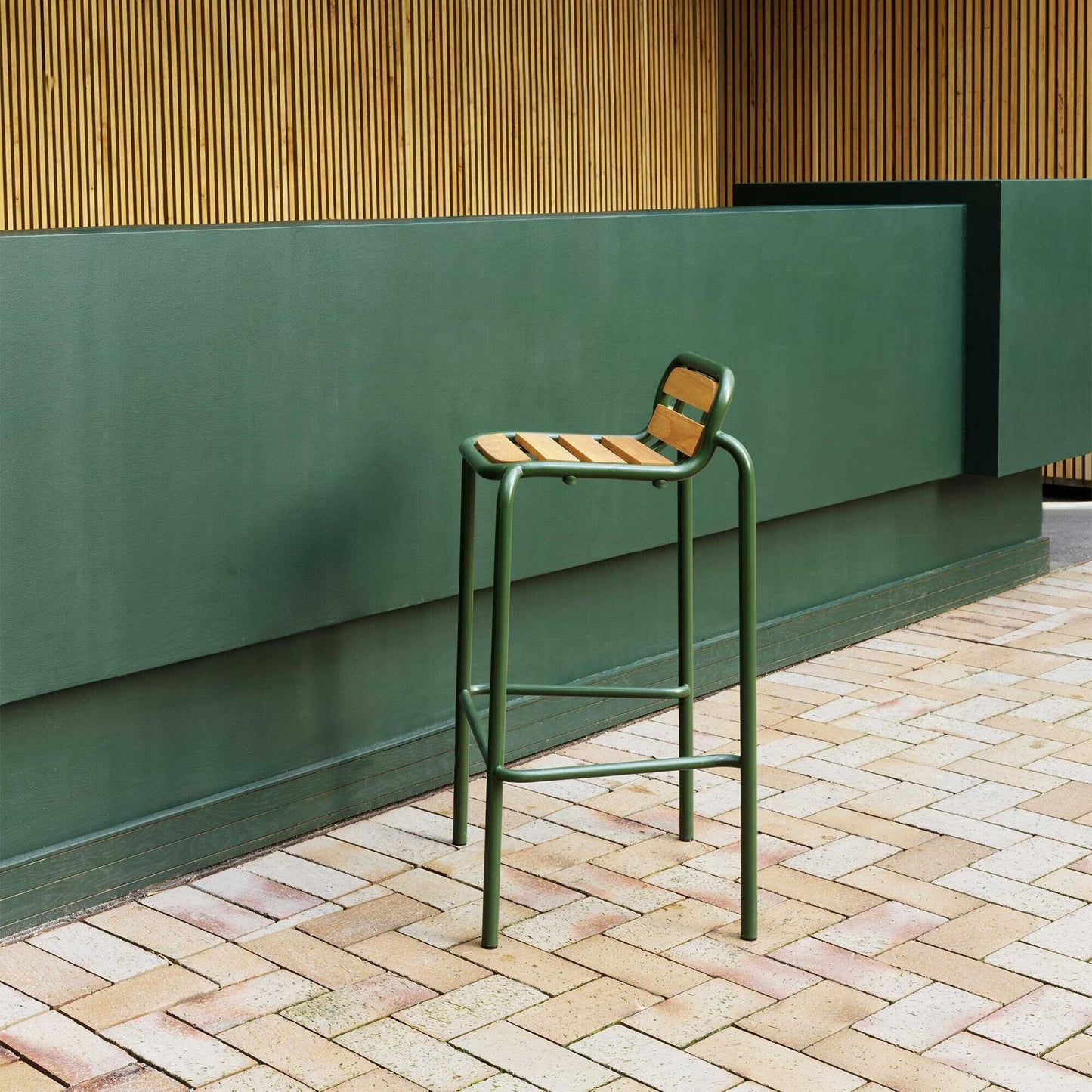 Vig Gartenbarstuhl Holz 75cm Schwarz