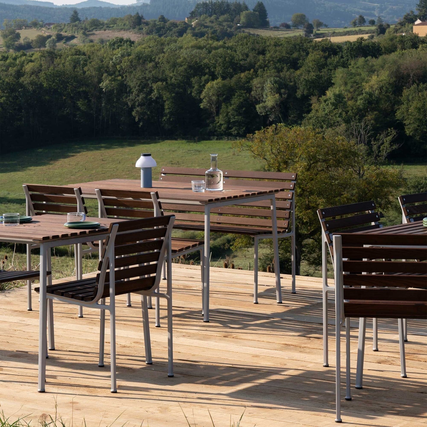 Traverse Dining Gartenbank mit Armlehnen