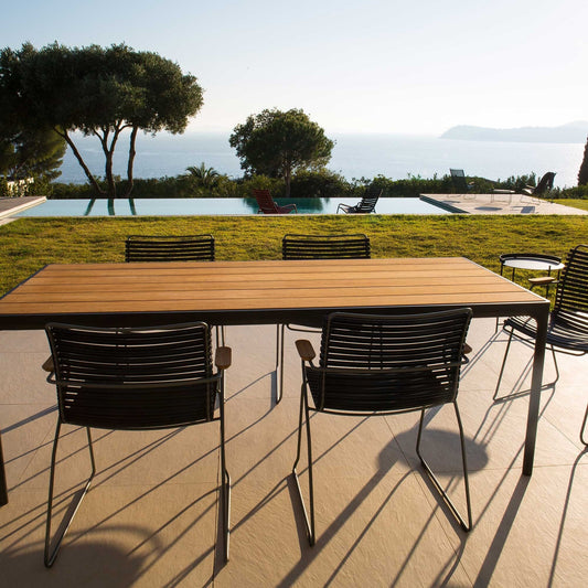 Four Gartentisch 160x90cm Schwarz