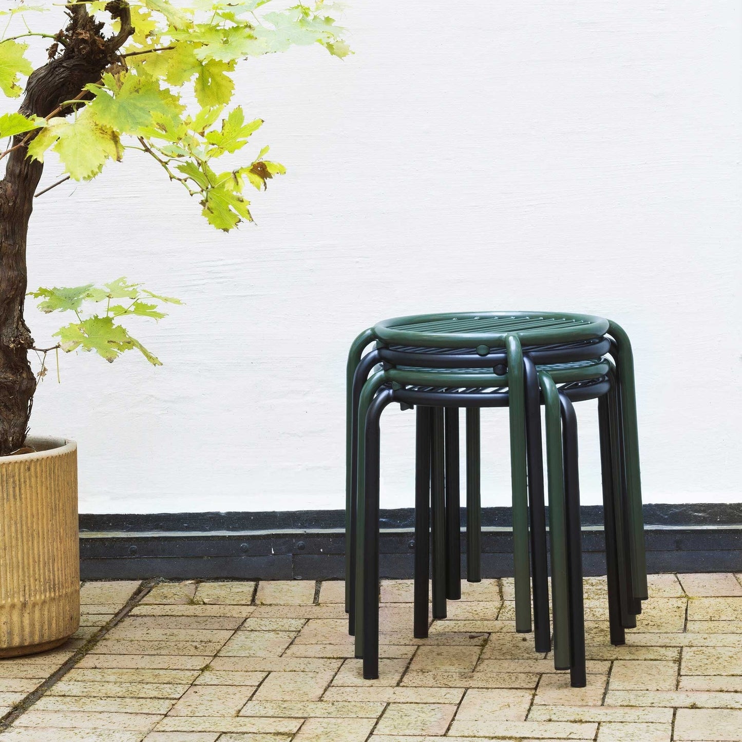 Vig Gartenhocker Dunkelgrün