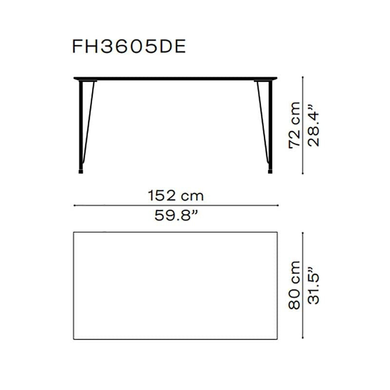 FH3605™ Schreibtisch Schwarz