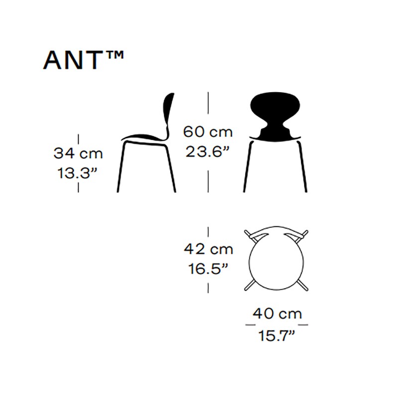 Ant™ Kinderstuhl verchromt