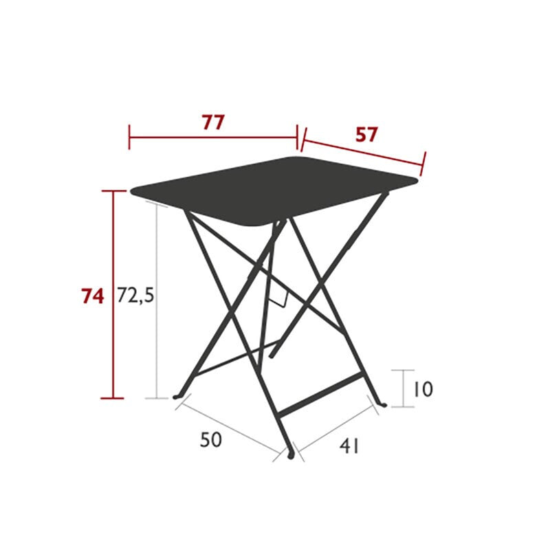 Bistro Klapptisch 77x57cm Kaktus