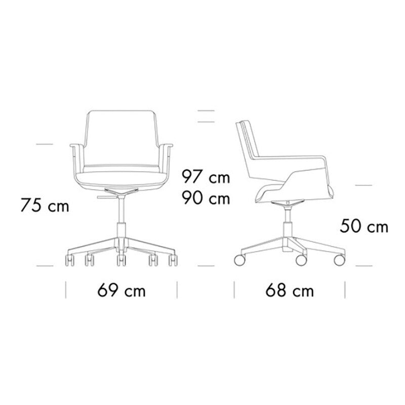 S 845 PVDRW Bürostuhl