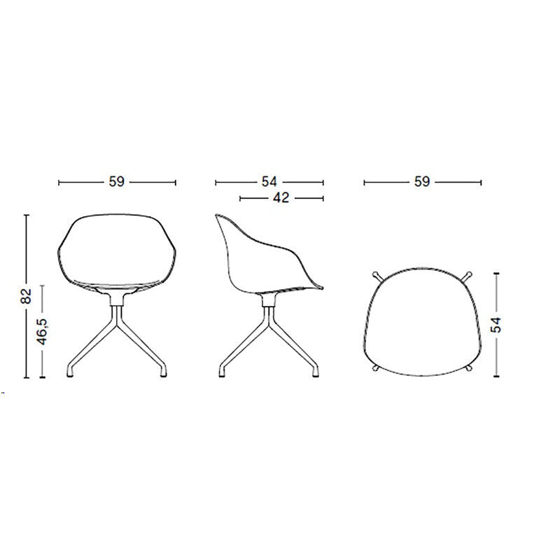 About a Chair AAC 220 2.0 Drehstuhl Gestell schwarz Schwarz