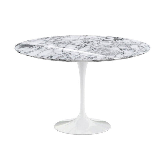 Saarinen Esstisch Ø120cm Marmor Weiß