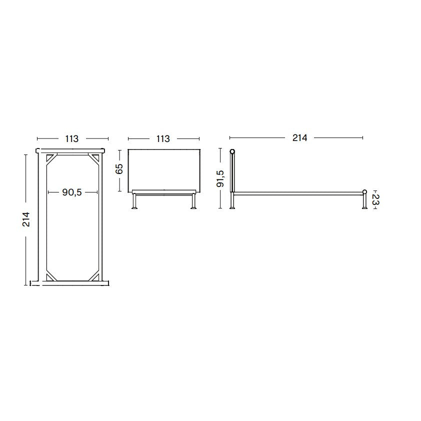 Tamoto Bett 90x200cm Anthrazit