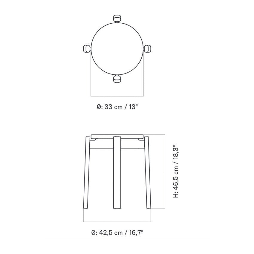 Passage Hocker gepolstert Natur