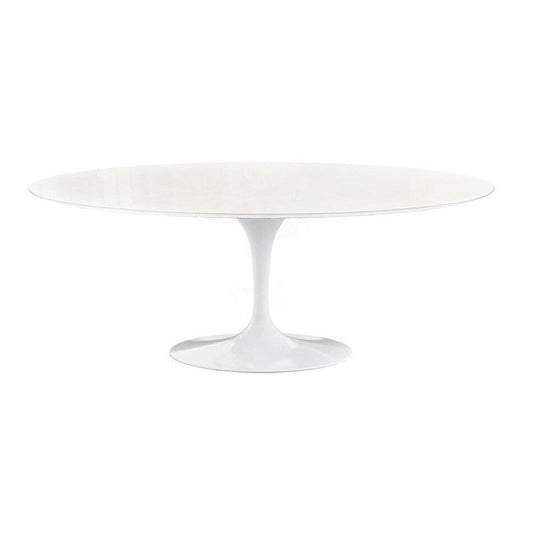 Saarinen Gartentisch Oval 198cm Weiß