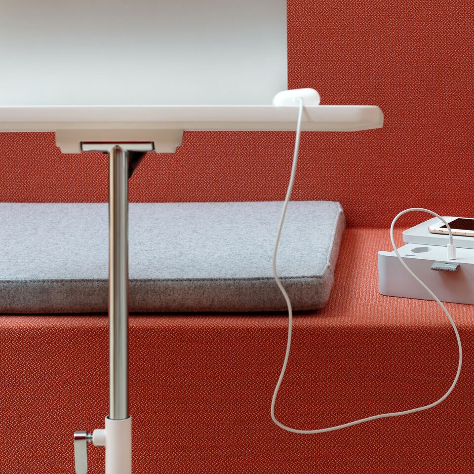 NesTable Beistelltisch höhenverstellbar Weiß