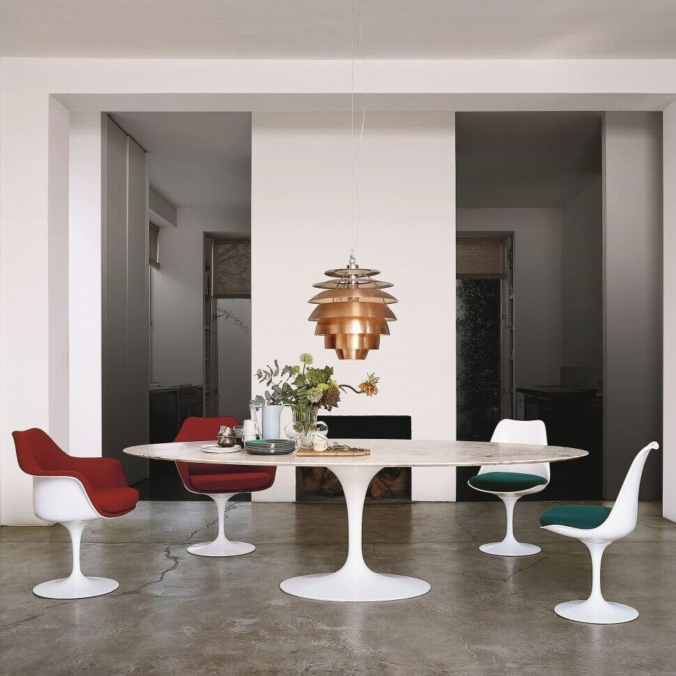 Saarinen Esstisch oval 198cm Weiß