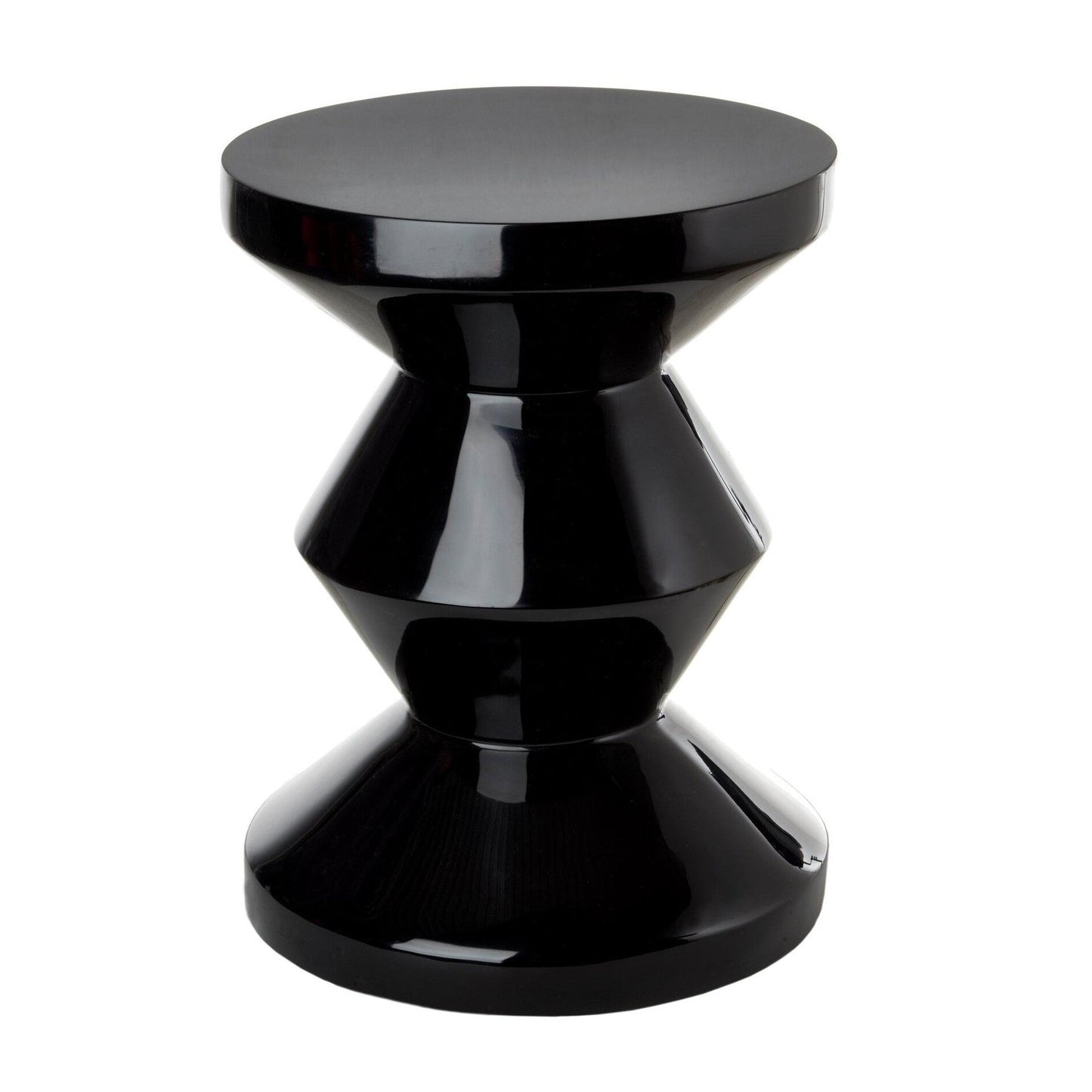 Zig Zag Hocker Schwarz