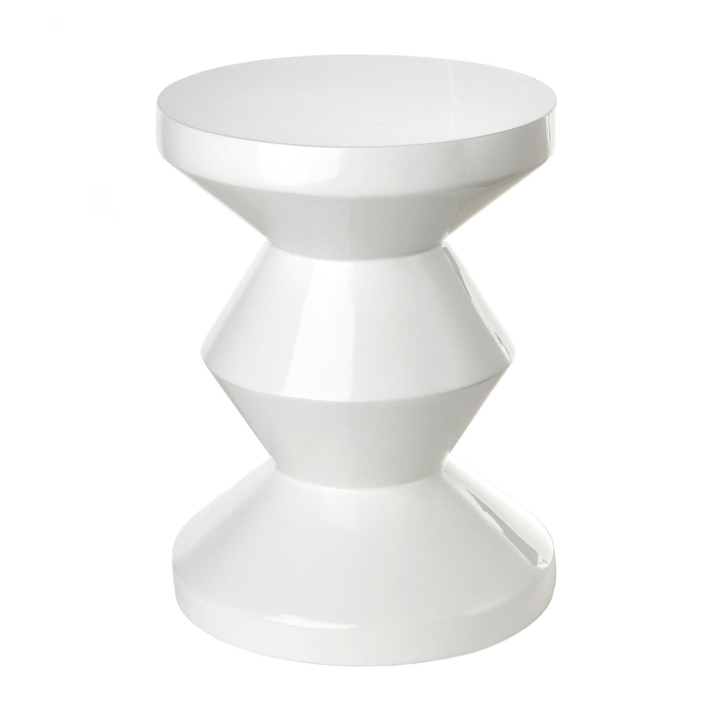 Zig Zag Hocker Weiß