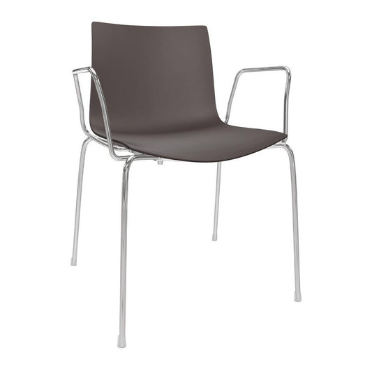 Catifa 46 0251 Armlehnstuhl einfarbig Gestell Chrom