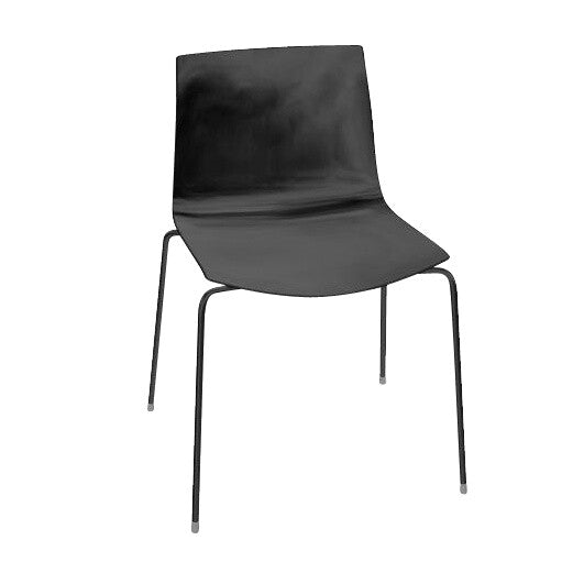 Catifa 46 0251 Stuhl einfarb. Gestell schwarz Schwarz