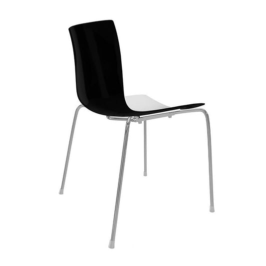 Catifa 46 0251 Stuhl zweifarbig Gestell Chrom Schwarz
