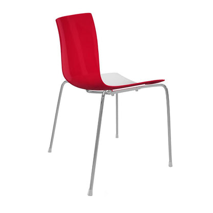 Catifa 46 0251 Stuhl zweifarbig Gestell Chrom Weiß