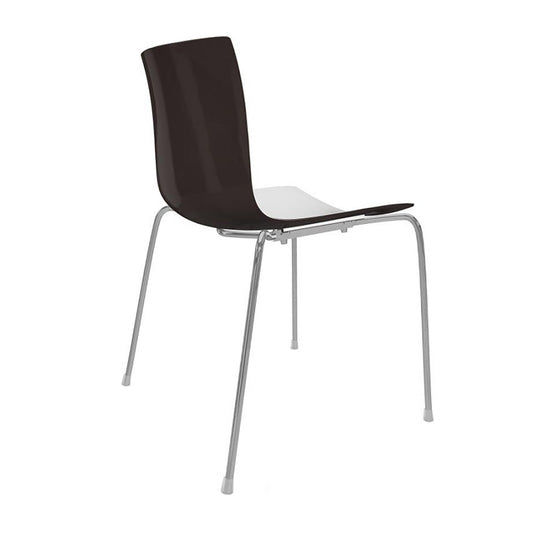 Catifa 46 0251 Stuhl zweifarbig Gestell Chrom Weiß