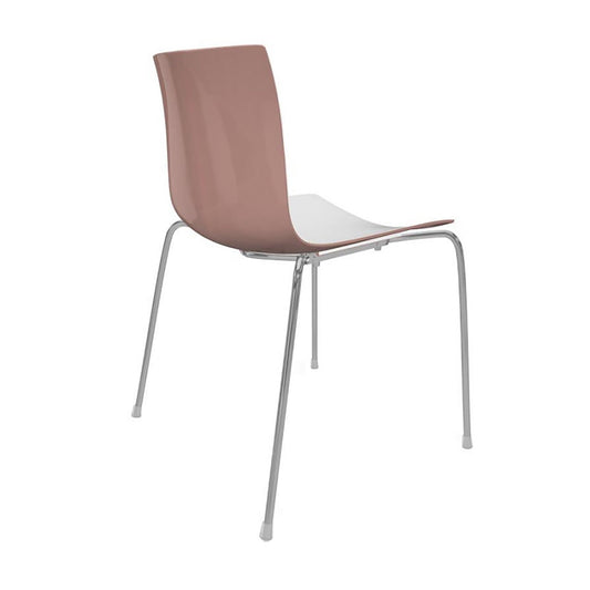 Catifa 46 0251 Stuhl zweifarbig Gestell Chrom Weiß