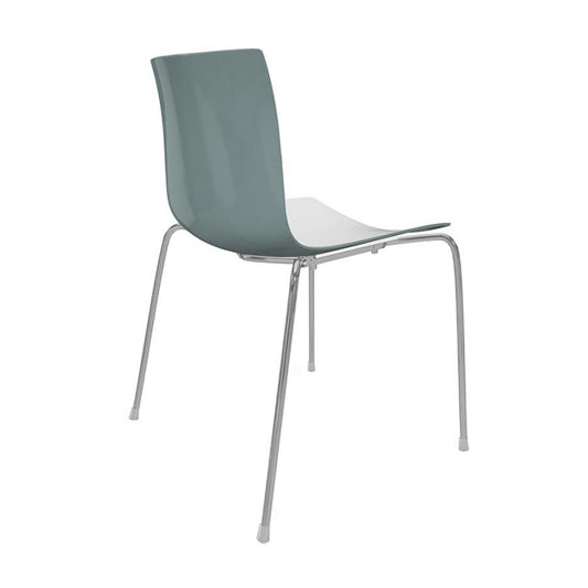 Catifa 46 0251 Stuhl zweifarbig Gestell Chrom Weiß