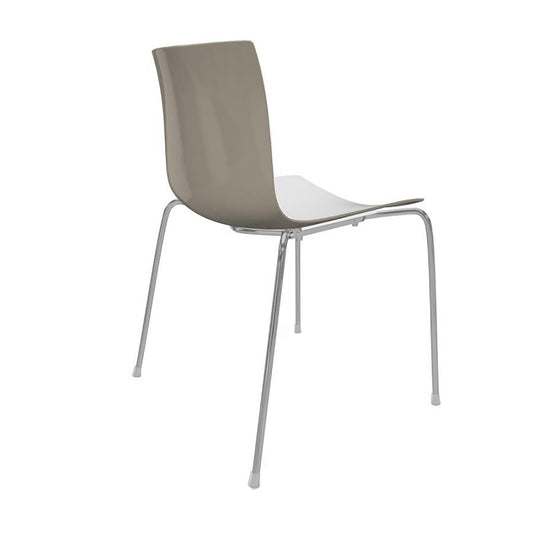 Catifa 46 0251 Stuhl zweifarbig Gestell Chrom Weiß
