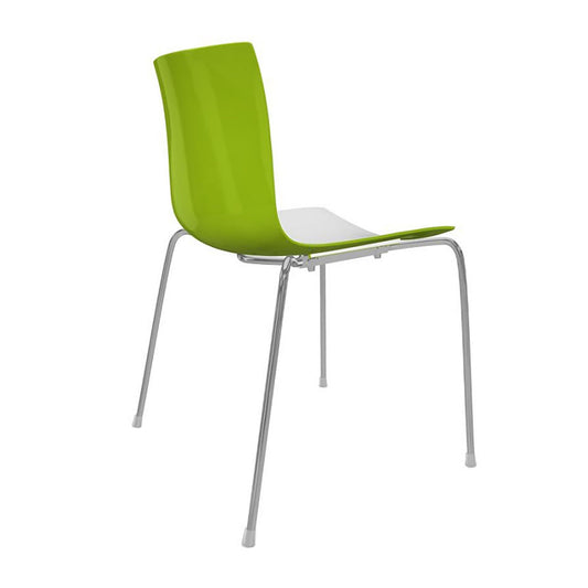 Catifa 46 0251 Stuhl zweifarbig Gestell Chrom Weiß