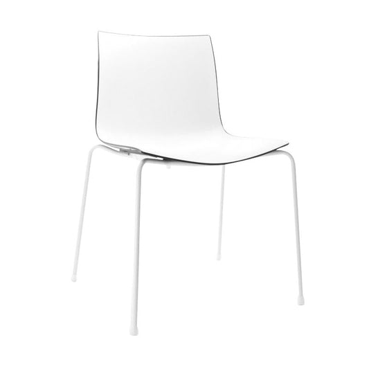 Catifa 46 0251 Stuhl zweifarbig Gestell weiß Schwarz
