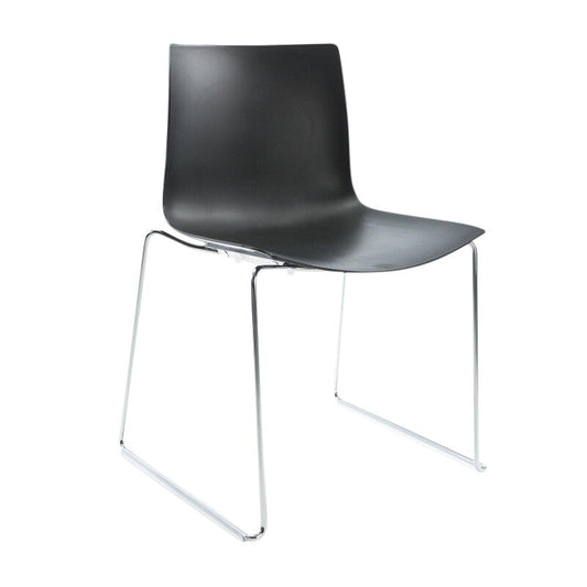 Catifa 46 0278 Stuhl einfarbig Kufe Chrom Schwarz