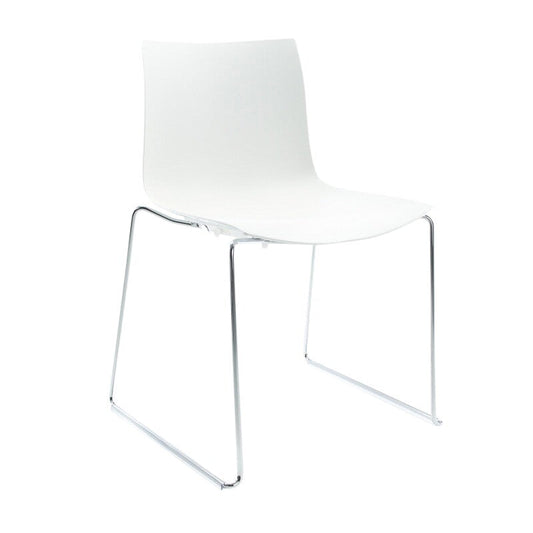 Catifa 46 0278 Stuhl einfarbig Kufe Chrom Natur