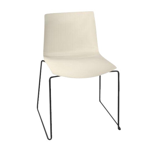 Catifa 46 0278 Stuhl einfarbig Kufe schwarz Schwarz