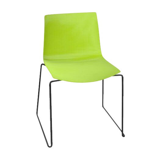 Catifa 46 0278 Stuhl einfarbig Kufe schwarz Schwarz
