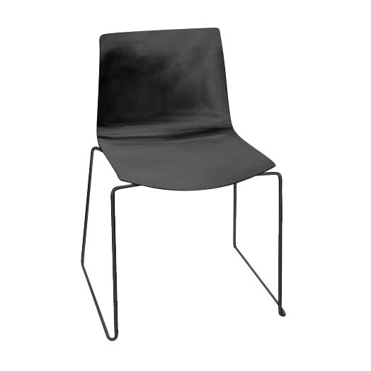 Catifa 46 0278 Stuhl einfarbig Kufe schwarz Schwarz