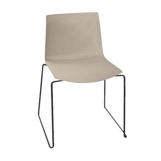 Catifa 46 0278 Stuhl einfarbig Kufe schwarz Schwarz