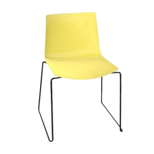 Catifa 46 0278 Stuhl einfarbig Kufe schwarz Schwarz
