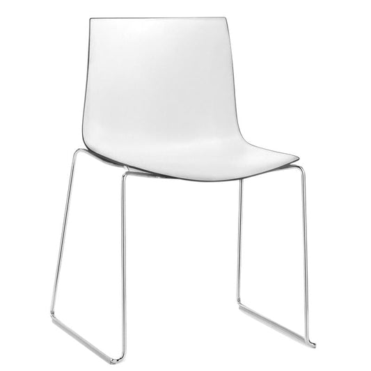 Catifa 46 0278 Stuhl zweifarbig Kufe Chrom Schwarz