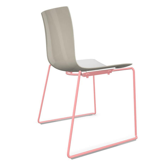 Catifa 46 0278 Stuhl zweifarbig Kufe farbig Weiß