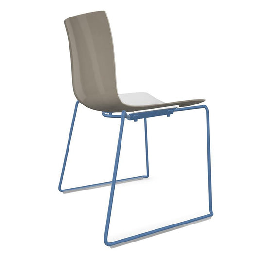 Catifa 46 0278 Stuhl zweifarbig Kufe farbig Weiß