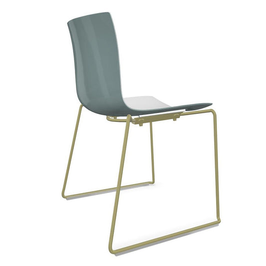 Catifa 46 0278 Stuhl zweifarbig Kufe farbig Weiß