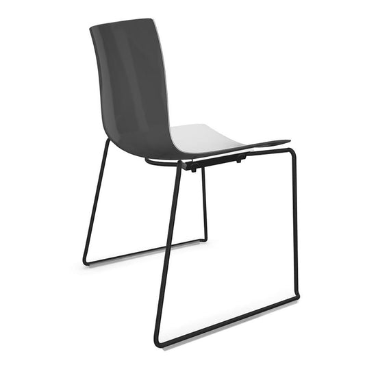 Catifa 46 0278 Stuhl zweifarbig Kufe schwarz Schwarz