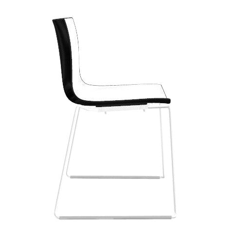 Catifa 46 0278 Stuhl zweifarbig Kufe weiß Schwarz