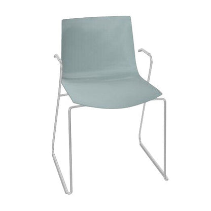 Catifa 46 0287 Armlehnstuhl einf. Kufe Chrom Natur