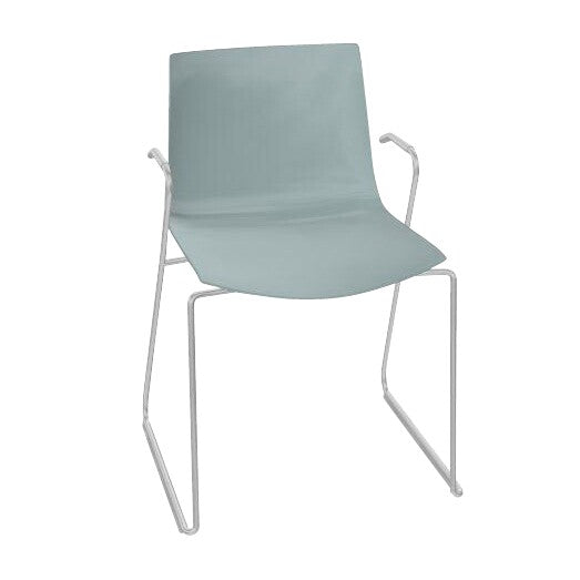Catifa 46 0287 Armlehnstuhl einf. Kufe Chrom Natur